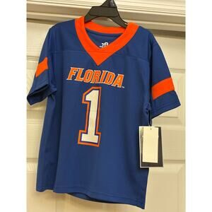 Florida Gators Youth Football Jersey #1 Blue Orange NCAA XS 4/5 NWT